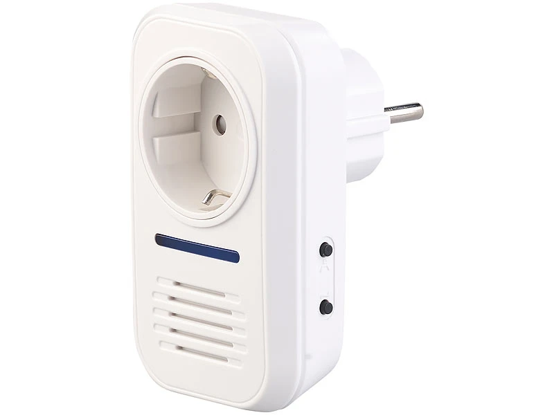 CASAcontrol Funkgong Steckdose:Steckdosen-Funkklingel Für Kinetische Funk-Taster, Mit 230-V-Steckdose