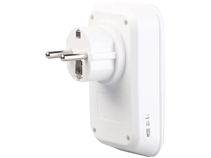 CASAcontrol Funkgong Steckdose:Steckdosen-Funkklingel Für Kinetische Funk-Taster, Mit 230-V-Steckdose - Image 3