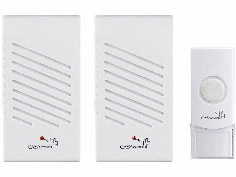 CASAcontrol Türklingel Ton:2 Steckdosen-Türklingeln, 1 Funk-Klingeltaster, 16 Klingeltöne, 50 M - Image 4