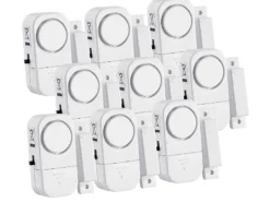VisorTech Türalarm:9er-Set Mini-Tür- Und Fensteralarme, 95 Db, 2 Jahre Batterielaufzeit