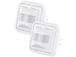 Revolt Lichtsensor:2er-Set Automatische Lichtschalter Mit PIR-Bewegungsmelder