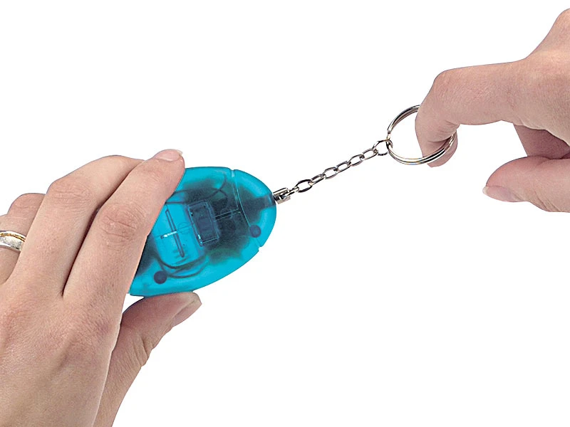 VisorTech Handtaschenalarm:4er-Set Personenalarme, Laute 110 DB, Mit Taschenlampe - Image 4