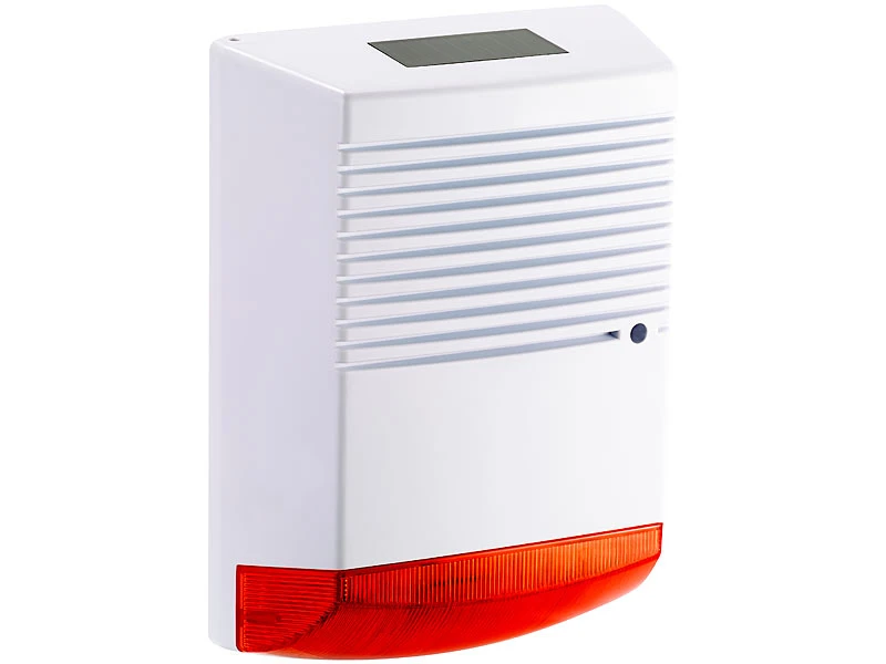 VisorTech Alarmanlage Attrappe LED:Alarmsirenen Attrappe Mit Solar & Blinklicht, IP44 (Versandrückläufer) - Image 4