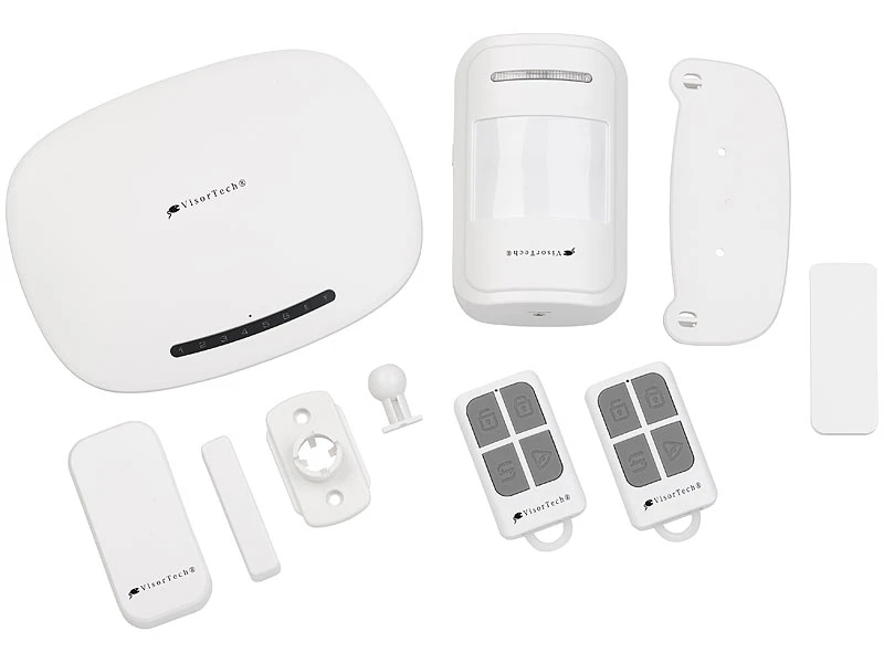 VisorTech Kabellose Alarmanlage:GSM-Alarmanlage Mit Funk- & Handynetz-Anbindung, App Für Android & IOS - Image 5