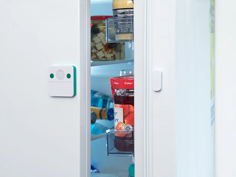 VisorTech Kühlschrankwächter:2er-Set Universal-Türschließ-Erinnerungs-Alarm, 15/30 Sek. Auslösezeit - Image 4