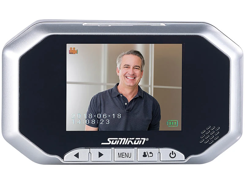 Somikon Digitale Türspion-Kamera Mit 8,9-cm-Display, PIR, Aufnahme, Nachtsicht - Image 9