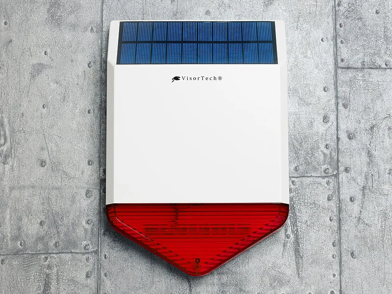VisorTech Solar Alarmanlage:Solar-Funk-Alarmalage XMD-4400.easy, 110 DB, 5-teiliges Starter-Set - Image 4