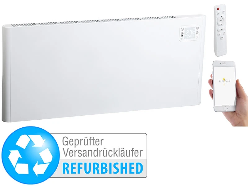 Sichler Smart-Heizung Alexa:WLAN-Konvektor-Wand-Heizung, Kompatibel Zu Alexa (Versandrückläufer)