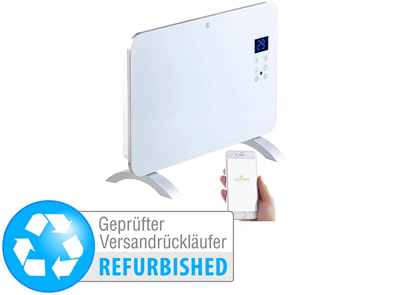 Sichler WiFi Heizung:Konvektor-Heizung Mit App, Für Amazon Alexa Versandrückläufer - Image 2