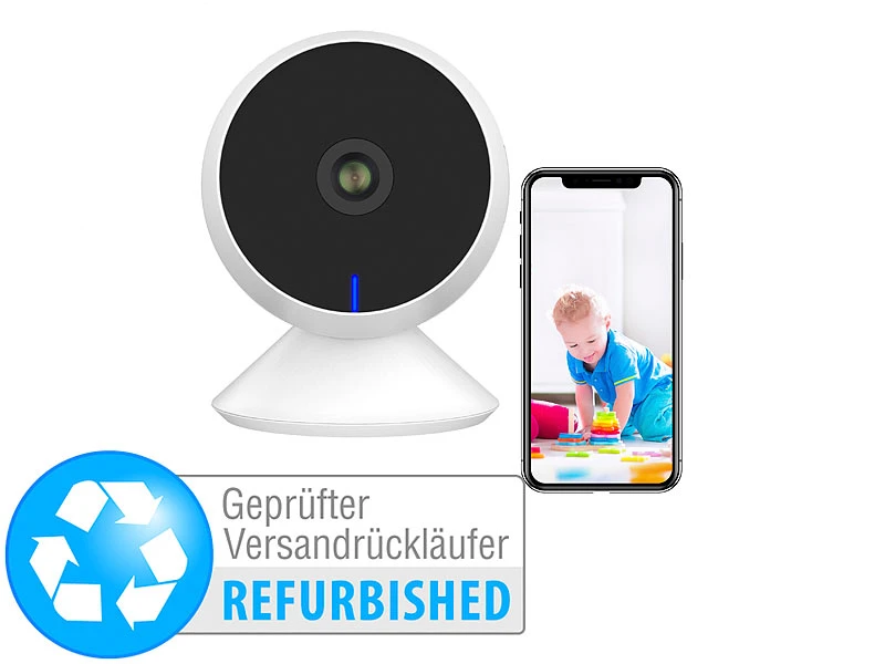 7links Webcams:Full-HD-IP-Überwachungskamera, Smarte Nachtsicht, Versandrückläufer - Image 2