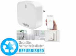 Luminea Home Control Gateway WiFi:WLAN-Gateway Mit Bluetooth-Mesh Für Smart-Home Versandrückläufer