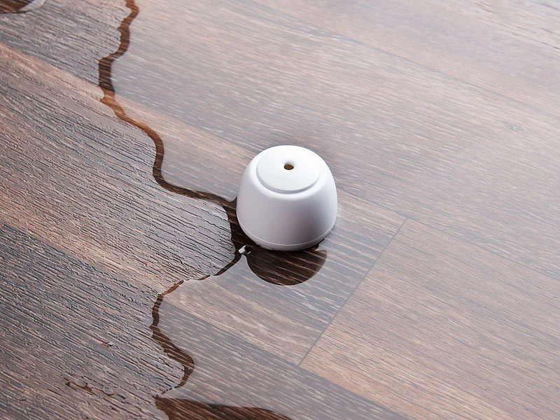 VisorTech Alarm Wasser:4er-Set Mini-Wassermelder, Lauter Alarm (85 DB), Batteriebetrieb, IP65 - Image 4