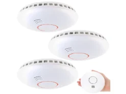 VisorTech Hitzemelder:Vernetzbarer Funk-Hitze- Und Rauchwarnmelder RWM-460.f, 85 DB, 3er-Set