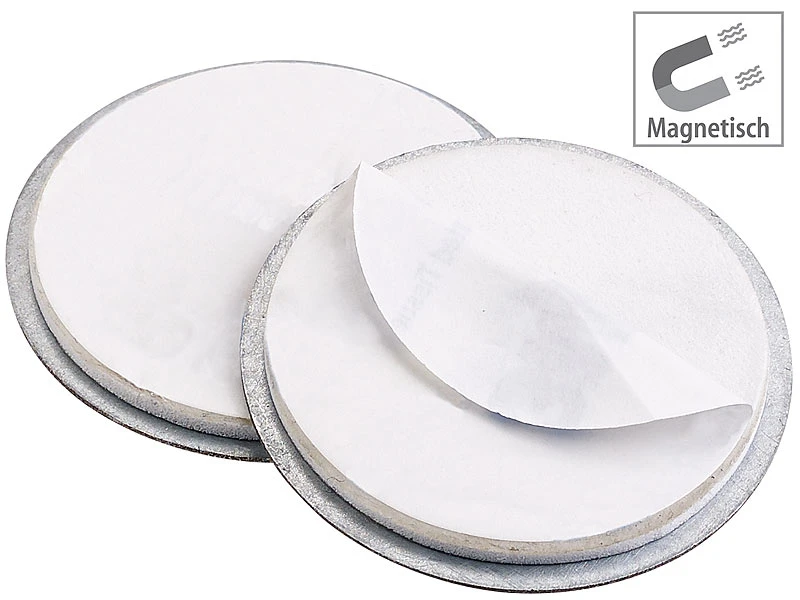 VisorTech Rauchmelder Befestigung:8er-Set Magnet-Befestigungssystem Für Mini-Rauchwarnmelder - Image 3