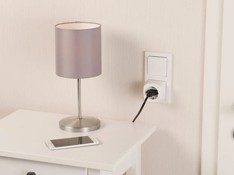 Luminea Home Control Energiemessgerät WLAN:2er-Set WLAN-Steckdosen, Amazon Alexa & Google Assistant Komp., 16 A - Image 13