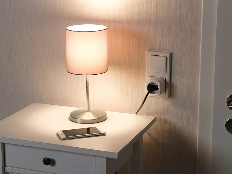 Luminea Home Control Energiemessgerät WLAN:2er-Set WLAN-Steckdosen, Amazon Alexa & Google Assistant Komp., 16 A - Image 14