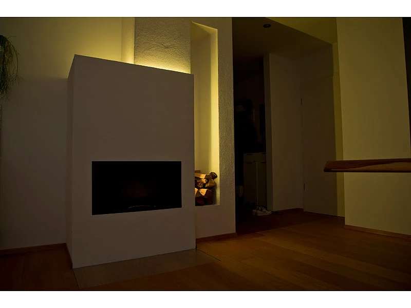 Luminea Alexa LED Streifen:RGBW-LED-Streifen-Erweiterung LAX-515, 5 M, 840 Lm, Warmweiß, IP44 - Image 9