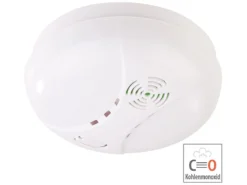 VisorTech Co2 Melder:Kohlenmonoxid-Melder Mit Batterie, DIN EN 50291-1, 85 DB