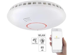 VisorTech Rauchmelder WiFi:WLAN-Rauch- Und Hitzemelder Mit Weltweiter App-Benachrichtigung