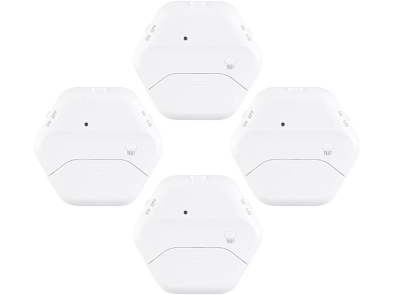 VisorTech Fensteralarme:4er-Set Extradünne Glasbruchmelder, 2 Stufen, 95 DB, 54 Monate - Image 3