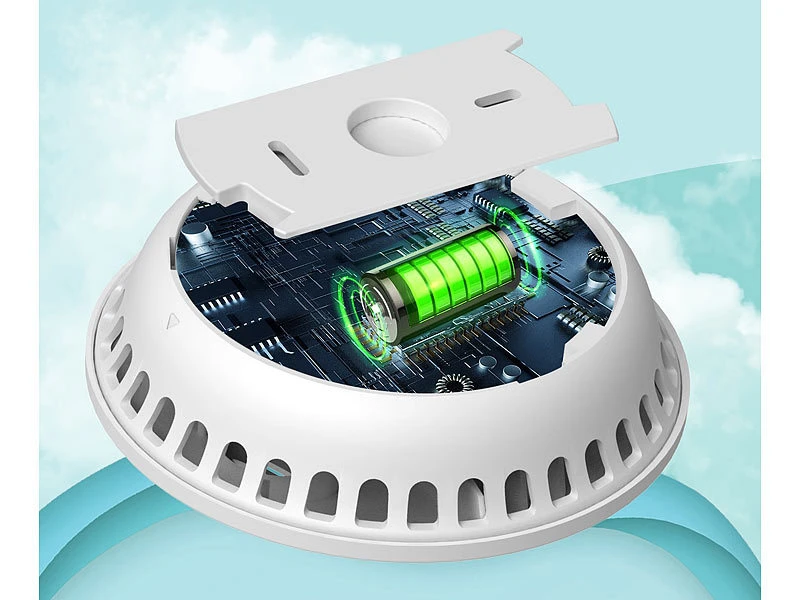 VisorTech Feuermelder Funk:3er-Set Vernetzbare Funk-Rauchmelder, 85 DB, VdS, 10-J.-Batterie - Image 8