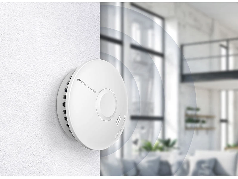 VisorTech Rauchmelder Koppelbar:Vernetzbarer Funk-Rauchmelder, 85 DB, VdS-zertifiziert, 10-J.-Batterie - Image 9