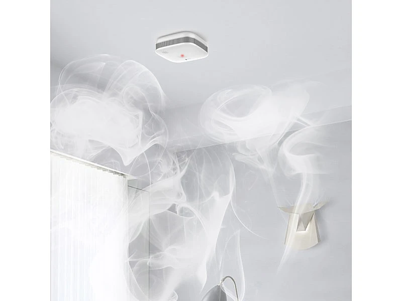 VisorTech Rauchmelder WLAN, App:Kompakter WLAN-Design-Rauchmelder Versandrückläufer - Image 4