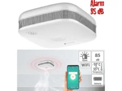 VisorTech Feuermelder:10er-Set WLAN-Design-Rauchmelder Mit Weltweiter App-Benachrichtigung
