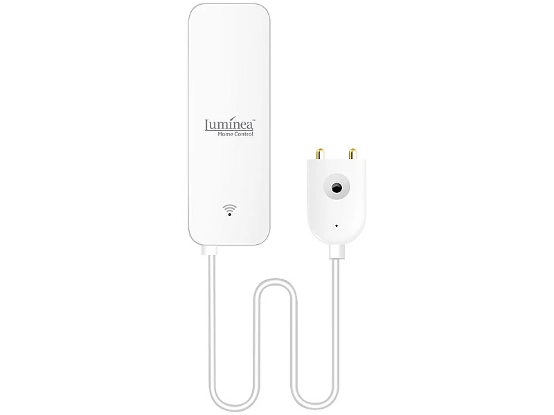 Luminea Home Control Wassermelder Alexa:WLAN-Wassermelder, Externer Sensor, App, Bis 2 Jahre Batterie-Laufzeit - Image 3