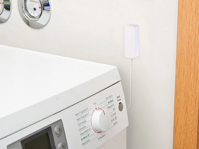 Luminea Home Control Wassermelder Alexa:WLAN-Wassermelder, Externer Sensor, App, Bis 2 Jahre Batterie-Laufzeit - Image 6