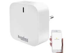 Luminea Home Control Bluetooth WLAN Bridge:WLAN-Gateway Mit Bluetooth-Mesh Für Smart-Home-Geräte Mit ELESION