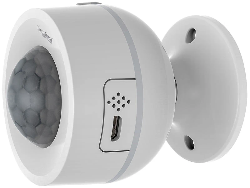 Luminea Home Control WLAN Thermostat:2er-Set WLAN-Bewegungsmelder, Temperatur- & Luftfeuchtigkeits-Sensor - Image 12