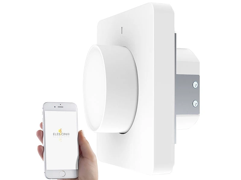 Luminea Home Control Alexa Dimmer-Schalter:4er WLAN-Lichtschalter & Dimmer Mit Dreh-/Drück-Funktion Und App - Image 15