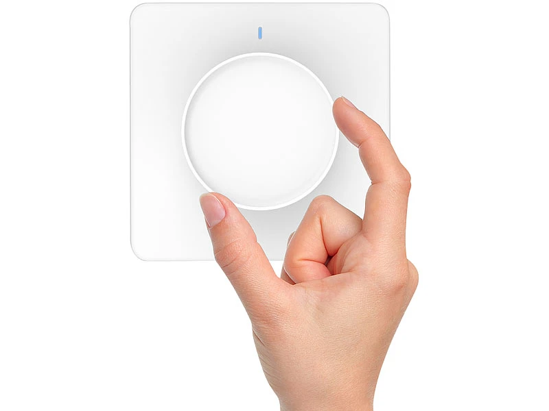 Luminea Home Control Alexa Dimmer-Schalter:4er WLAN-Lichtschalter & Dimmer Mit Dreh-/Drück-Funktion Und App - Image 10