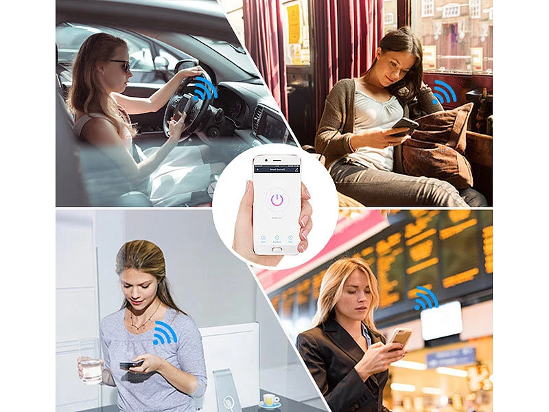 Luminea Home Control Funksteckdosen:WLAN-Steckdose, Apple-HomeKit-zertifiziert, Mit App & Sprachsteuerung - Image 11