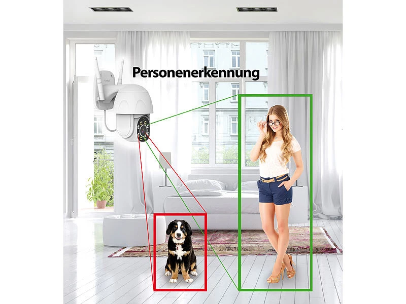 7links WLAN-IP-Kamera Mit Full HD, PT, Nachtsicht, Versandrückläufer - Image 5