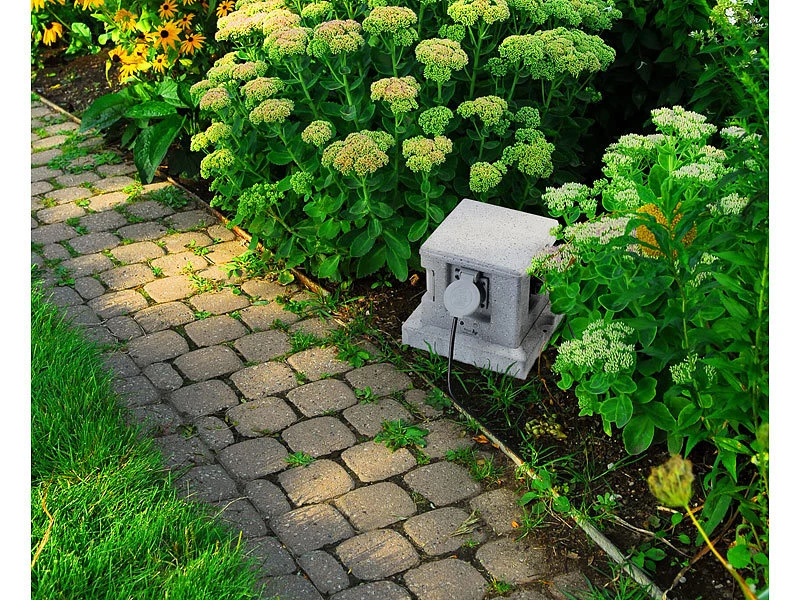 Royal Gardineer Gartensteckdose Smart:4-fach-WLAN-Garten-Steckd., App, Sprachbef., 16 A, 3.680 W, IP44 4er- - Image 4