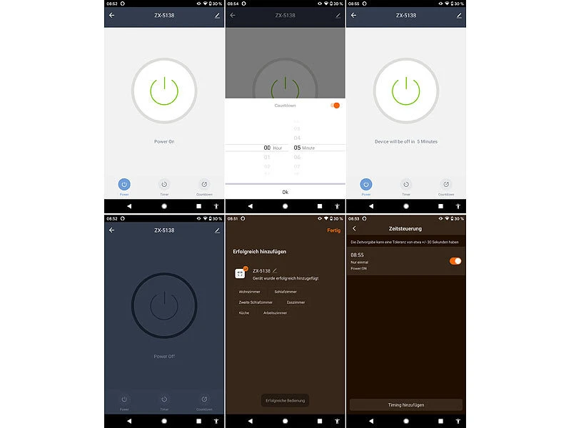 Royal Gardineer Gartensteckdose Smart:4-fach-WLAN-Garten-Steckd., App, Sprachbef., 16 A, 3.680 W, IP44 4er- - Image 5
