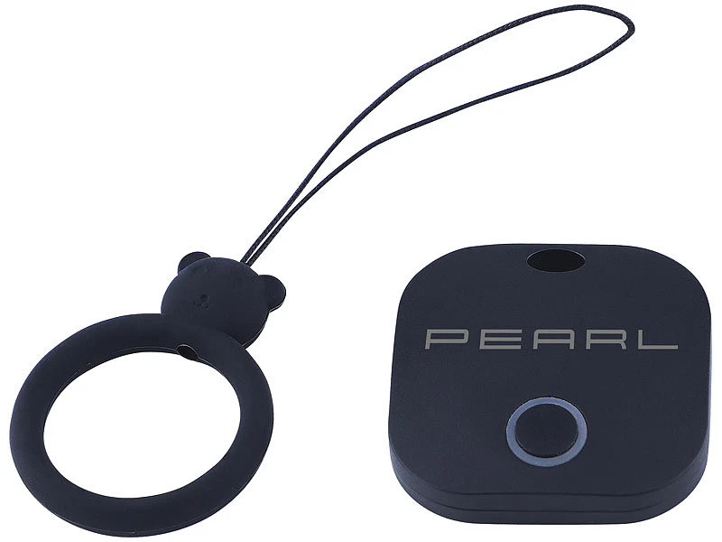 PEARL GPS Tracker:4in1-Mini-Schlüsselfinder Mit Bluetooth, App & GPS-Ortung, 80 DB - Image 4