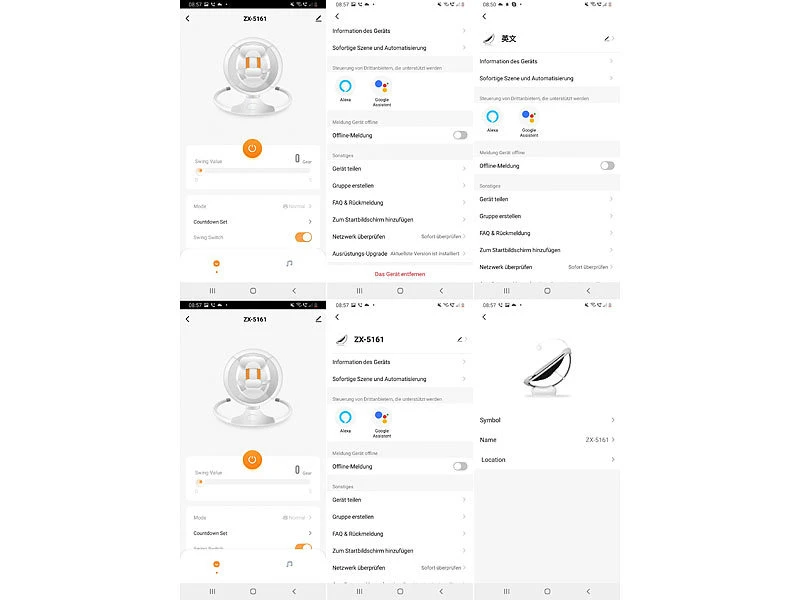 Cybaby Wippe:Smarte Babywippe Aus Aluminium, Bluetooth, WLAN, Touch-Tasten Und App - Image 6