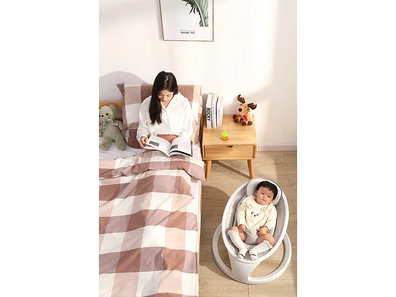 Cybaby Wippe:Smarte Babywippe Aus Aluminium, Bluetooth, WLAN, Touch-Tasten Und App - Image 7