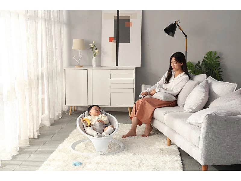 Cybaby Wippe:Smarte Babywippe Aus Aluminium, Bluetooth, WLAN, Touch-Tasten Und App - Image 8