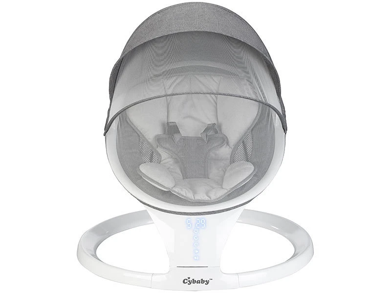 Cybaby Wippe:Smarte Babywippe Aus Aluminium, Bluetooth, WLAN, Touch-Tasten Und App - Image 14