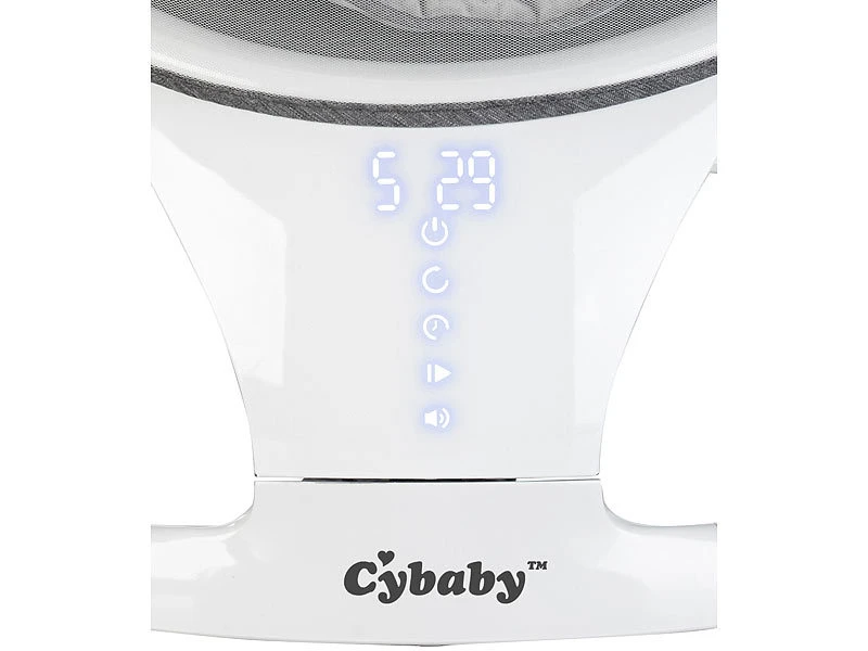 Cybaby Wippe:Smarte Babywippe Aus Aluminium, Bluetooth, WLAN, Touch-Tasten Und App - Image 13
