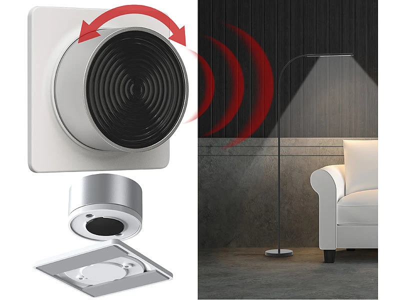 Luminea Home Control Dimmer LED:Mobiler Smarter Lichtschalter Und Dimmer Für Lampen LAV-165/175.rgbw - Image 2