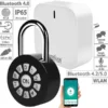Xcase WLAN Schloss:Metall-Vorhängeschloss Mit WLAN-Gateway, App, Bluetooth, IP65
