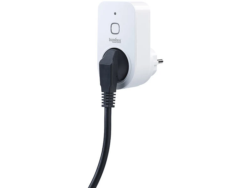 Luminea Home Control Dimmbare Steckdose:Smarte WLAN-Dimmer-Steckdose Mit Phasenabschnittsdimmer Bis 200 W, App - Image 8