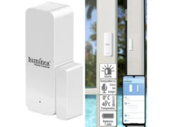 Luminea Home Control ZigBee Türkontakt:ZigBee-Tür- & Fensteralarm, Für Alexa, Google Assistant Und Siri, App