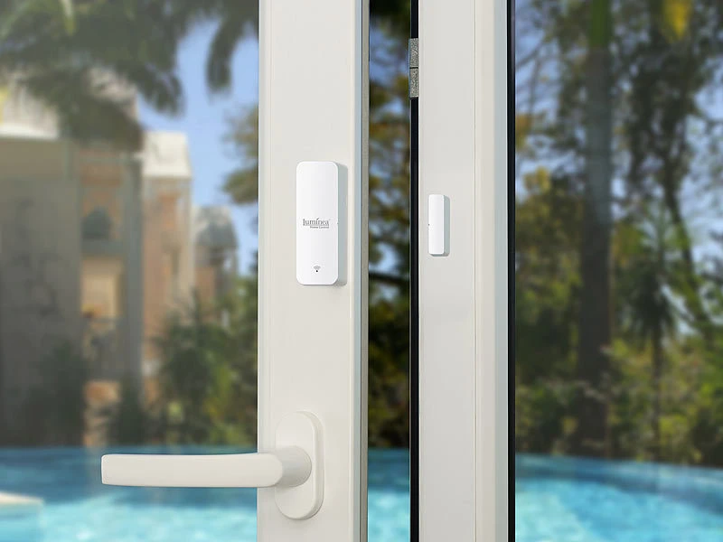 Luminea Home Control Fenstersensor:5er-Set ZigBee-Tür- & Fensteralarm, Für Alexa, GA Und Siri, App - Image 4