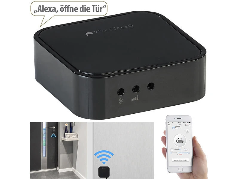 VisorTech Schloss:Elektronischer Tür-Schließzylinder, Transponder, App, IP65, M Gateway - Image 15